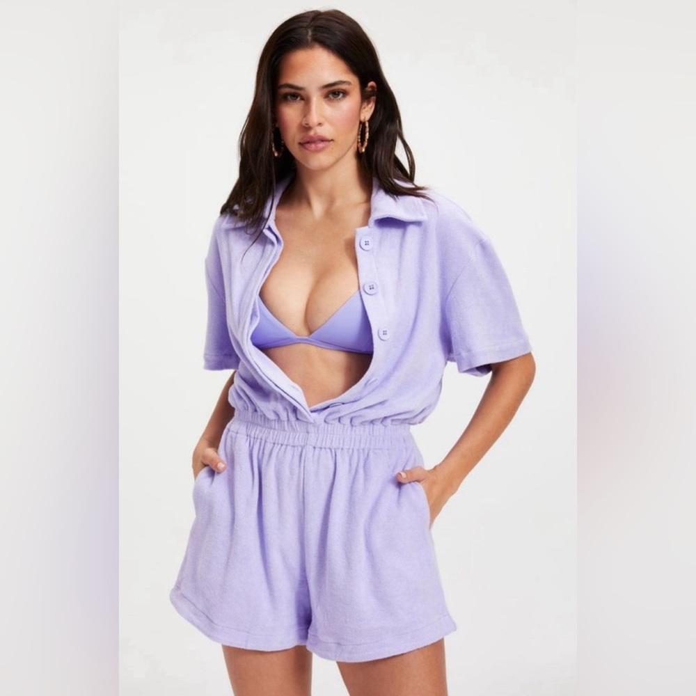Good American terry cloth romper cover up size 5/2xl
